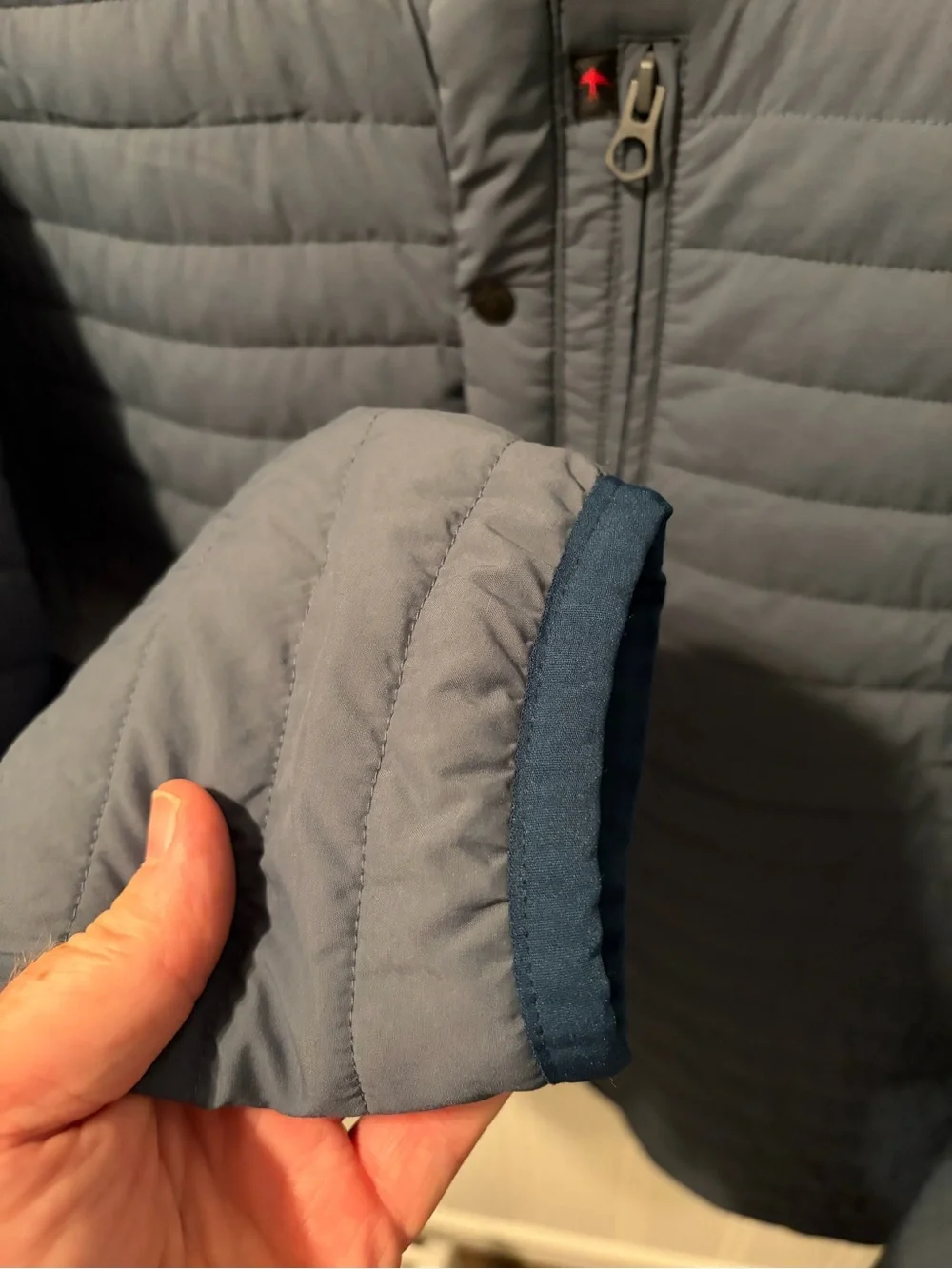 Relwen Windzip Jacket Men's 2X - Quilted Insulated Full Zip Snap - Slate Blue
